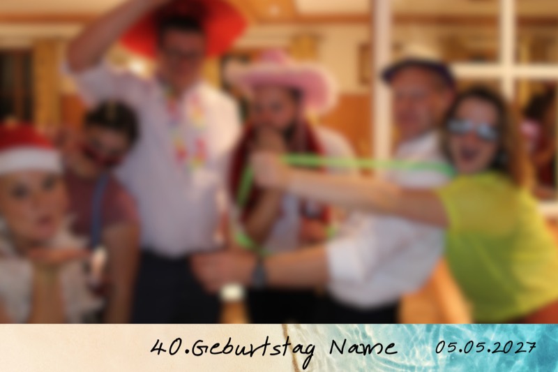 Geburtstag-Layout „Sanftes Creme" als Einzelbild