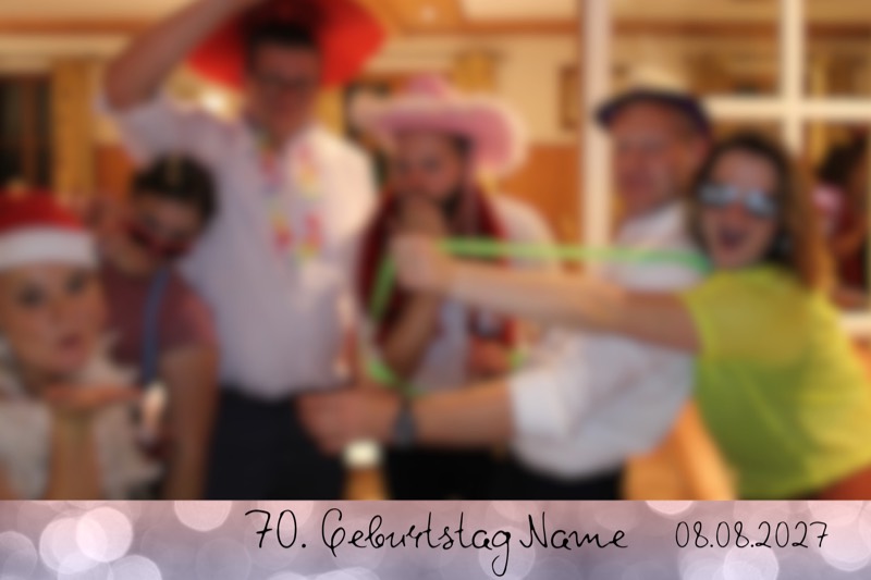 Geburtstag-Layout „Puder und Blau" als Einzelbild