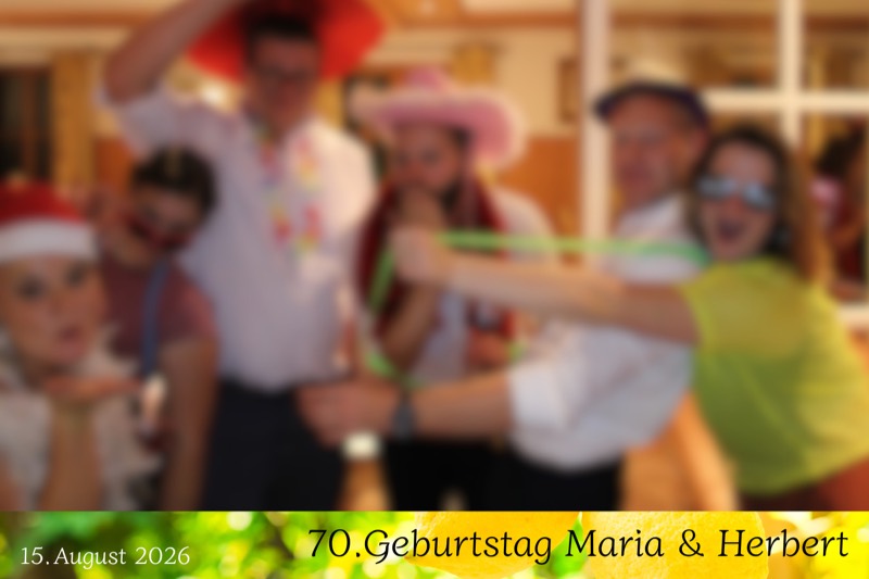 Individuelle Designs-Layout „Runder Geburtstag" als Einzelbild