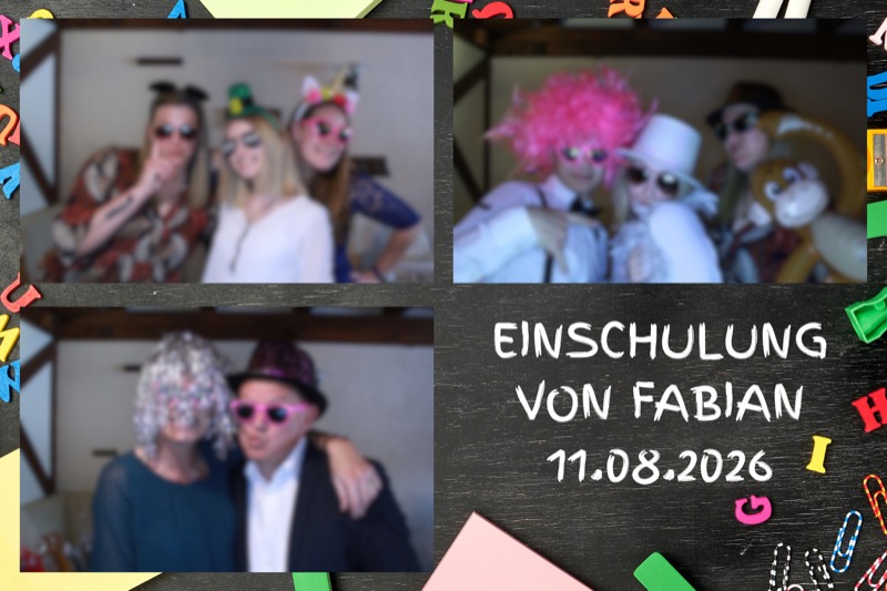 Individuelle Designs-Layout „Einschulungsfeier" als Collage